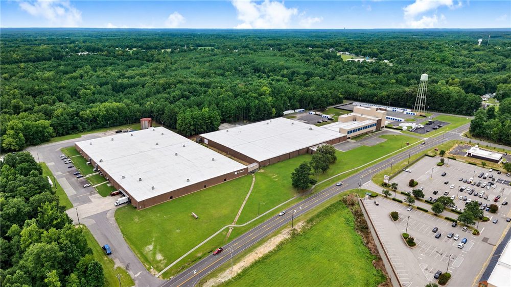 Aerial view of Creedmoor Business Park in Creedmoor, North Carolina